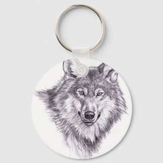 wolf key ring