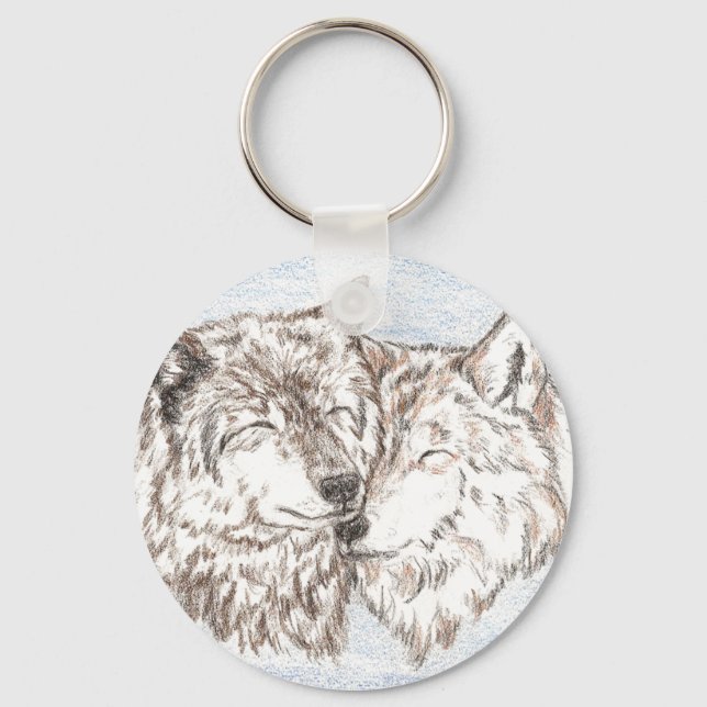 Wolf Keychain Support (Front)