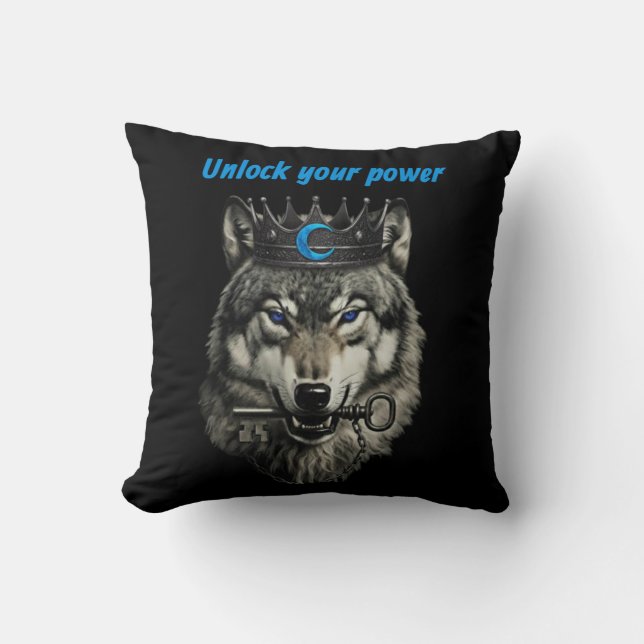 wolf king unlock your power cushion (Front)
