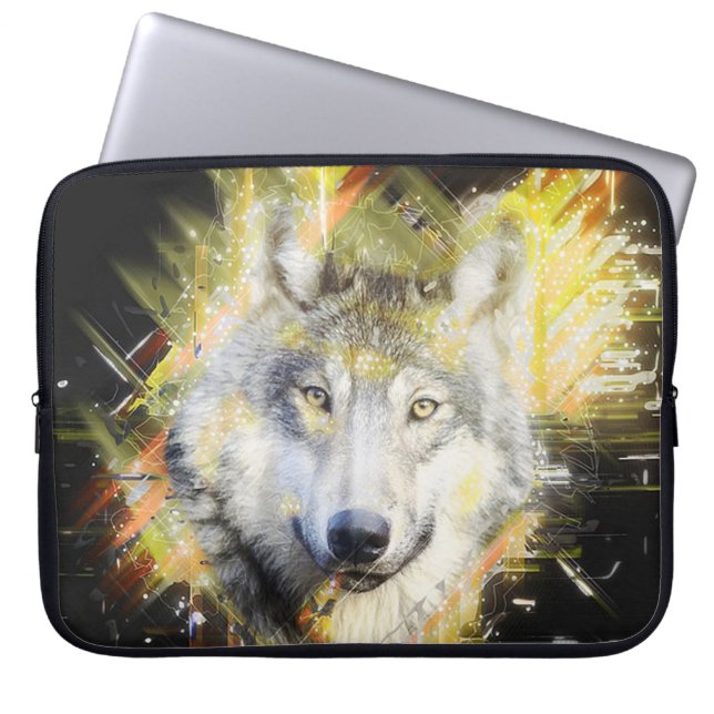 Wolf Laptop Sleeve (Front)