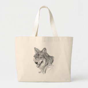Wolf Large Tote Bag