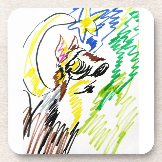 Wolf line autumn  coaster (Front)