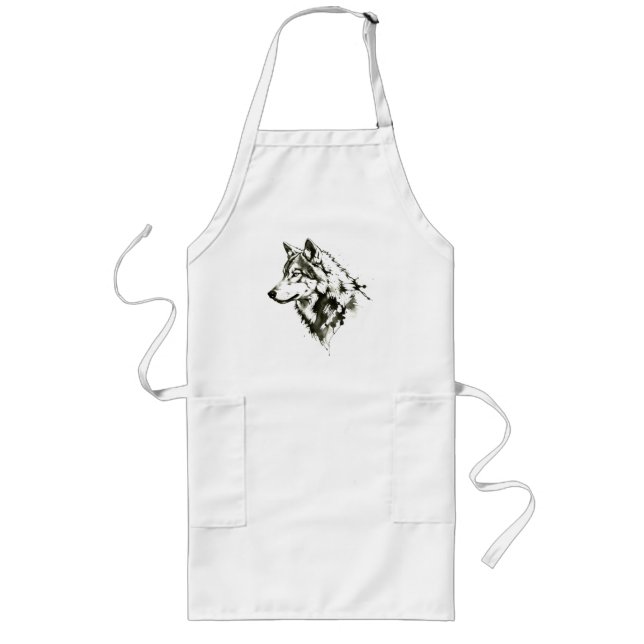 Wolf Long Apron (Front)