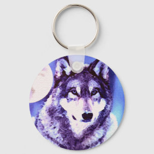 Wolf Look - Lonely Wolf Key Ring