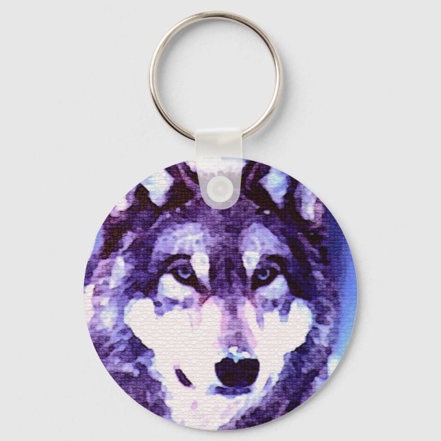 Wolf Look - Lonely Wolf Key Ring (Front)