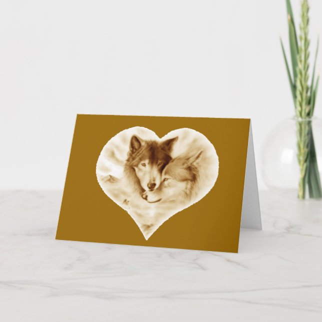 Wolf Love Card (Front)