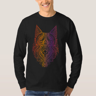 Wolf  Love Wolves Tribal Tattoo Wolf 1 T-Shirt