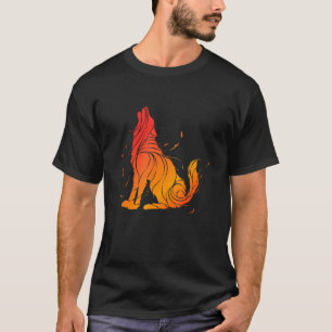 Wolf  Love Wolves Tribal Tattoo Wolf Design T-Shirt