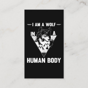 Wolf Lover Forest Animal Business Card