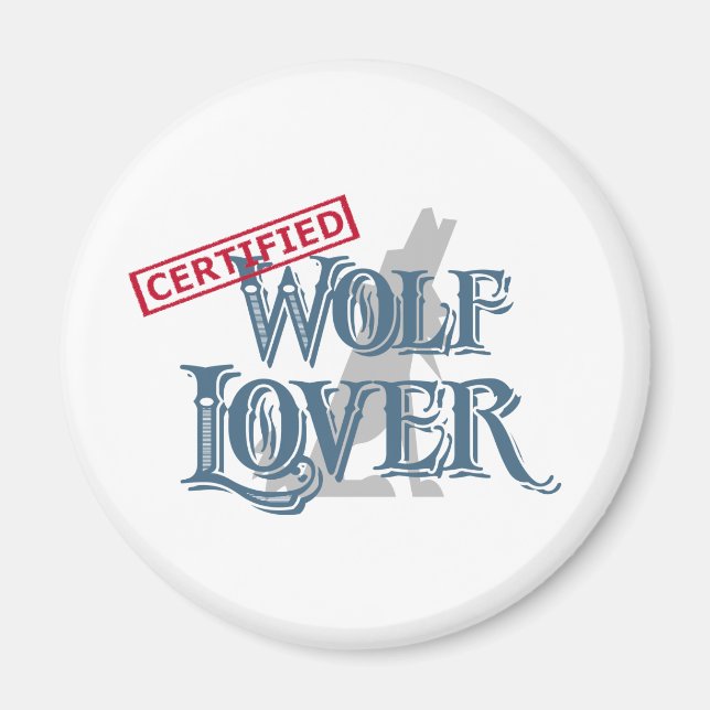 Wolf Lover Magnet (Front)