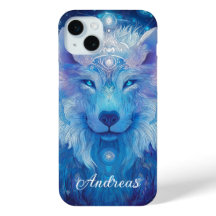 Wolf Magie Blau