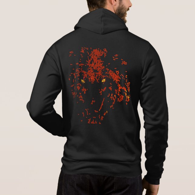 wolf man hoodie (Back)