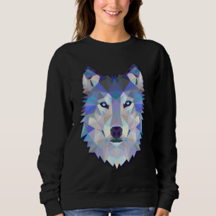 Wolf Mas, Abstract Head, Women's Raglan Sweatshirt
