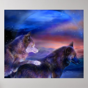 Wolf Mates Art Poster/Print Poster