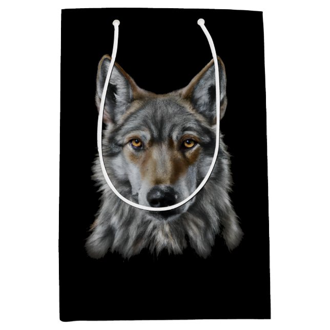 Wolf Medium Gift Bag (Front)