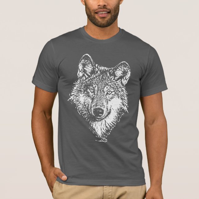 Wolf Monochrome T-shirt (Front)