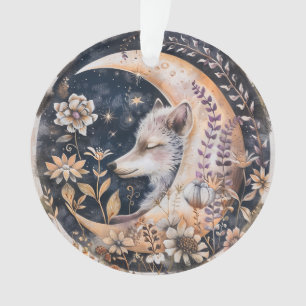 Wolf Moon Acrylic Ornament