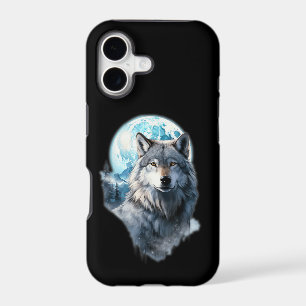 Wolf Moon Graphic Howling ,Under Full Moon Night