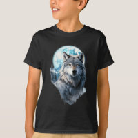 Wolf Moon Graphic Howling ,Under Full Moon Night