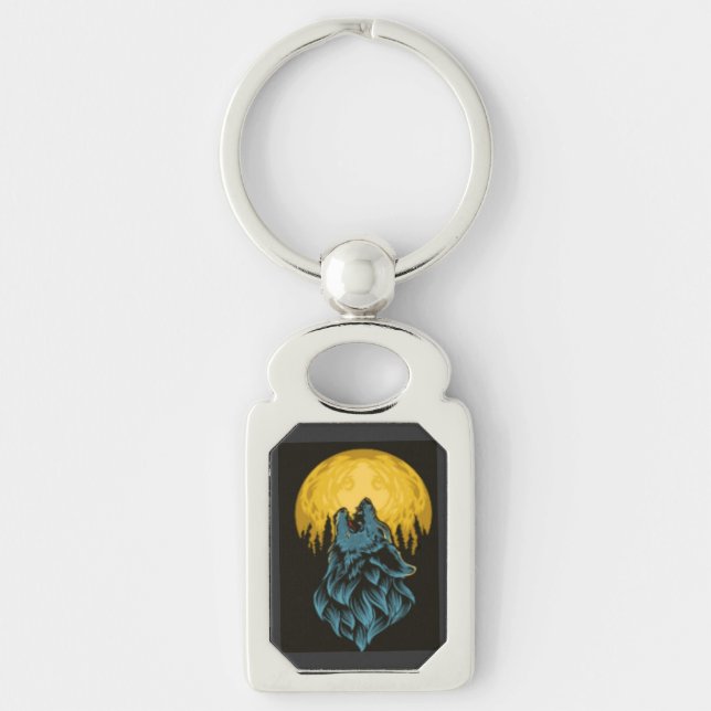 Wolf Moon Key Ring (Front)