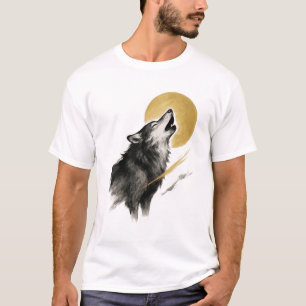 【Wolf Moon Long Sleeve T-Shirt】 T-Shirt