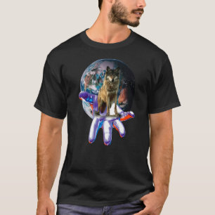 Wolf Moon Motif Pack Wild Lupus Colourful Wolves T-Shirt