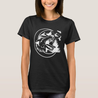 Wolf Moon Wild Mountain Wolf howling Animal Night T-Shirt