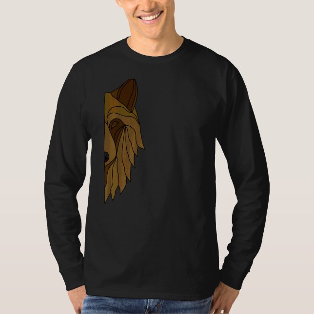 Wolf Motif Predator Face Wolfs  2 T-Shirt (Front)