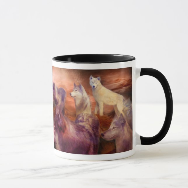 Wolf Mountain Art Mug (Right)