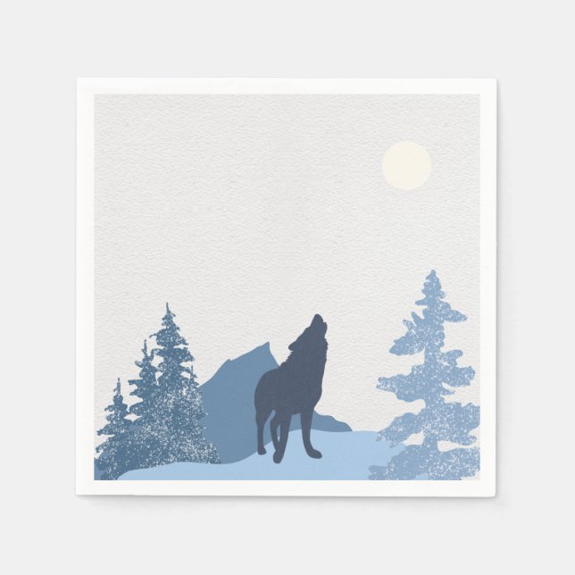 Wolf Mountain Napkin (Front)