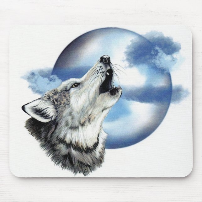 wolf mouse pad (Front)