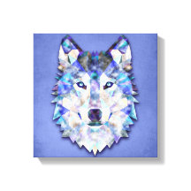 Wolf Multi Colour Mixed Media Design 1