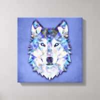 Wolf Multi Colour Mixed Media Design 1