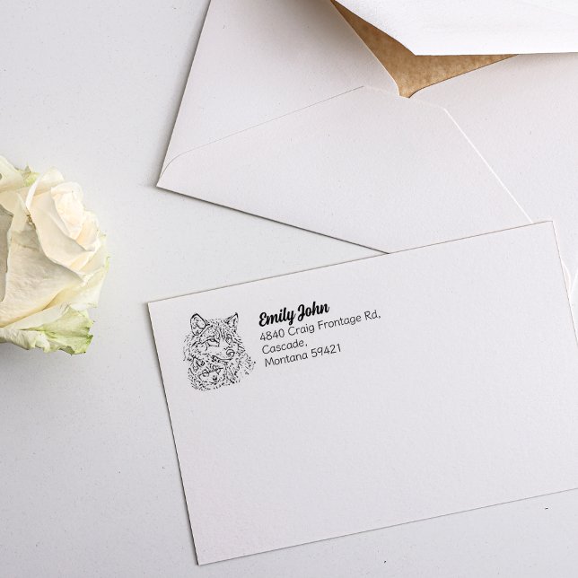Wolf Mum Return Address Rubber Stamp (Creator Uploaded)