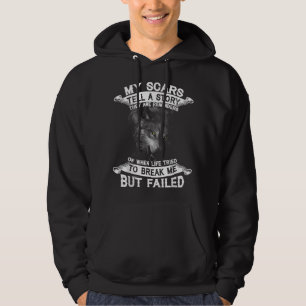 Wolf My Scars Tell A Story They Are Reminders Hoodie