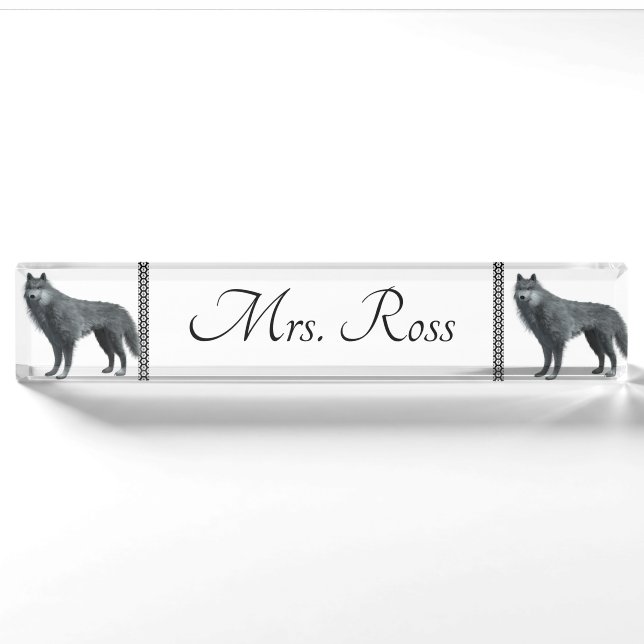 Wolf Nameplate (Front)