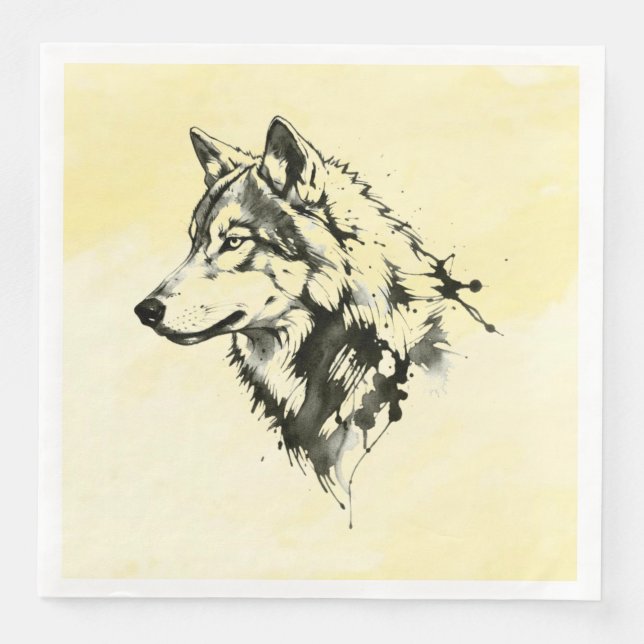 Wolf Napkin (Front)