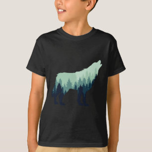 Wolf Nature Outdoor Forest Camping Hiking Gift  T-Shirt