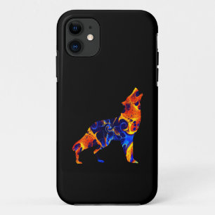 WOLF NEON ABSTRACT PAINT Case-Mate iPhone CASE