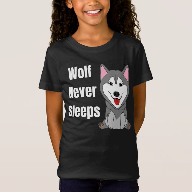 Wolf Never Sleeps T-Shirt (Front)