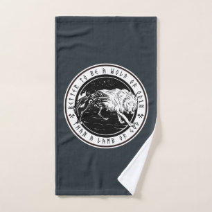 Wolf Of Odin Hand Towel