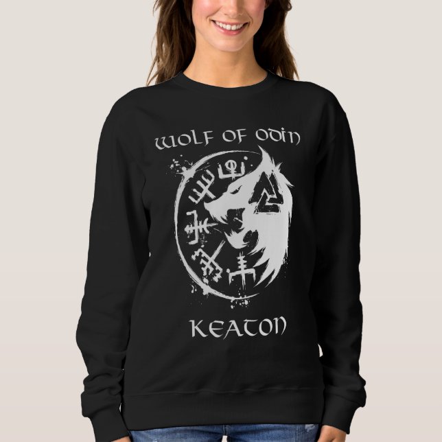 Wolf Of Odin Keaton  Personalised Sweatshirt (Front)