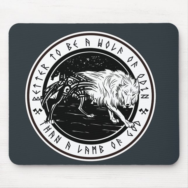 Wolf Of Odin Mouse Pad (Front)