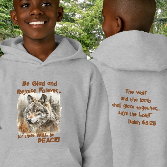 Wolf Of Peace Rustic Watercolor Hoodie (Creator Uploaded)