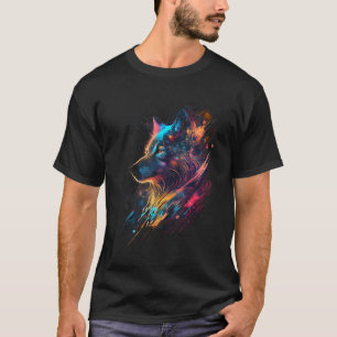 Wolf of The Cosmos Animal Graphic for Men Women Bo T-Shirt