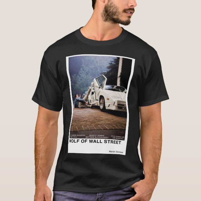 Wolf of Wall Street Poster T-Shirt (Front)