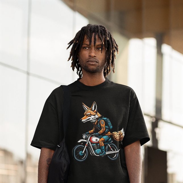 Wolf on a motorbike T-Shirt (Creator Uploaded)