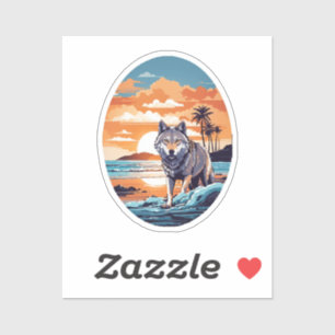 Wolf on the Beach