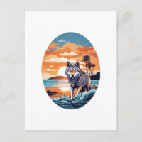 Wolf on the Beach