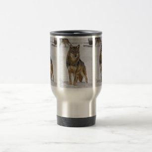 Wolf On Watch Travel Mug